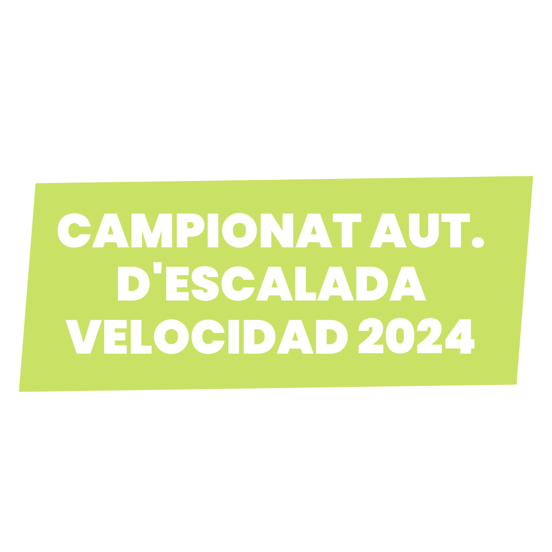 CAMPIONAT AUT. D'ESCALADA VELOCITAT 2024