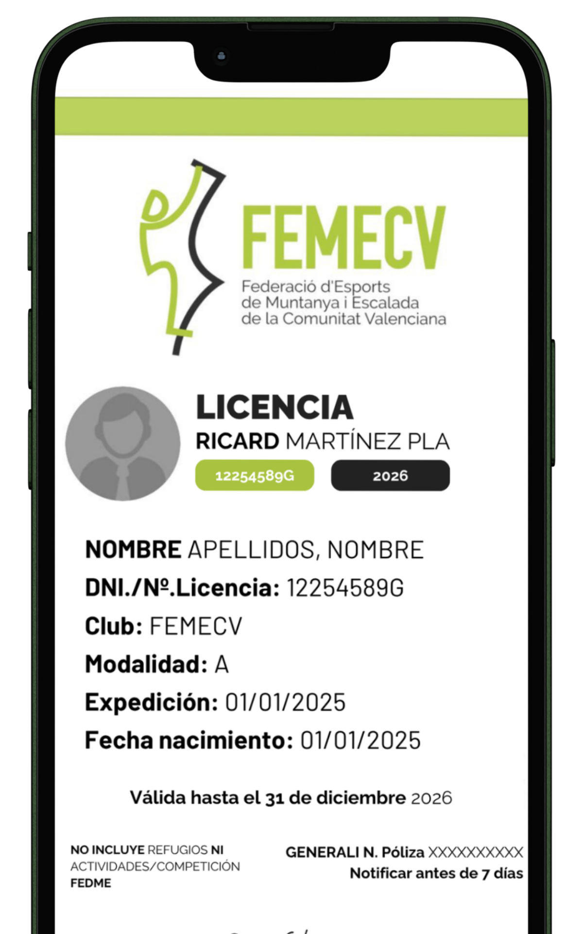 APP FEMECV con licencia digital