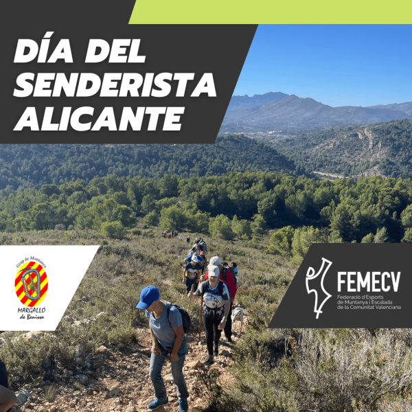Portada Día del senderista de Alicante 2024 Castellano