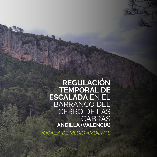 Regulació Temporal d'Escalada en el Barranc del Cerro de las Cabras