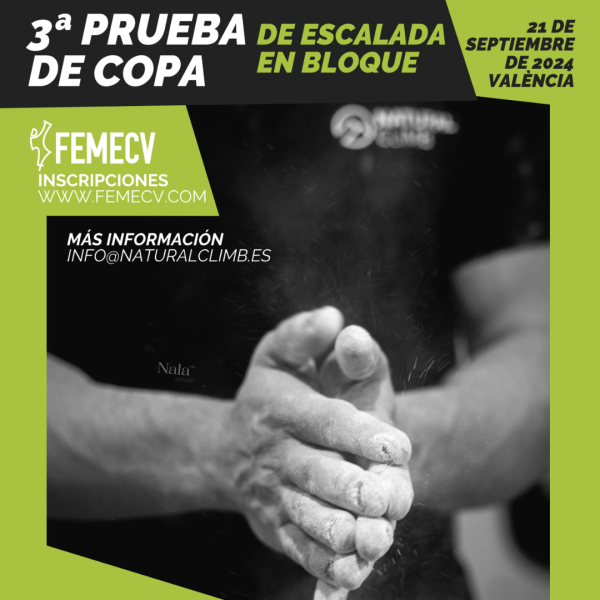3a prueba de copa de escalada en bloque
