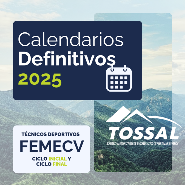 calendarios definitivos tecnicos deportivos tossal 2025