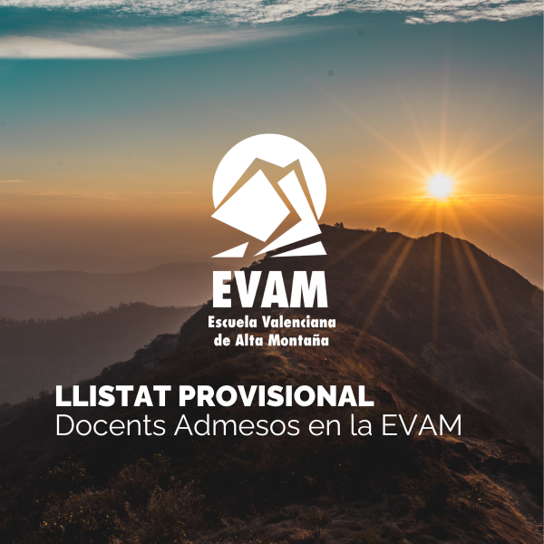 llistat provisional docents admesos en la evam