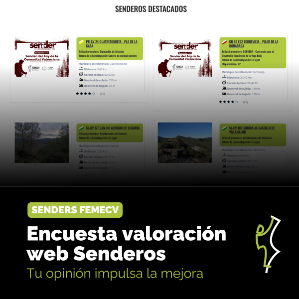 encuesta valoracion web senderos femecv