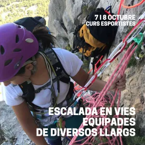 CURS D'ESCALADA EN VIES EQUIPADES DE DIVERSOS LLARGS 2023