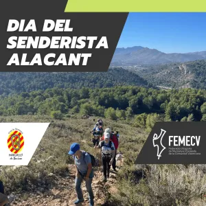 Portada Día del senderista de Alicante 2024 Valenciano