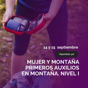 Mujer y montaña primeros auxilios 